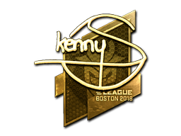 Naklejka | kennyS (złota) | Boston 2018