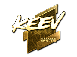 Naklejka | keev (złota) | Boston 2018