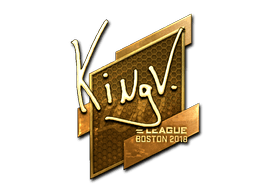 Naklejka | kNgV- (złota) | Boston 2018