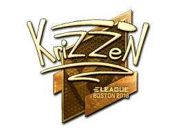 Naklejka | KrizzeN (złota) | Boston 2018
