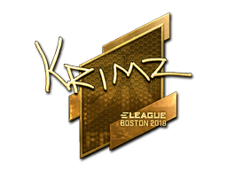 Naklejka | KRIMZ (złota) | Boston 2018