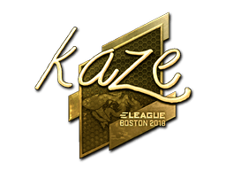 Naklejka | Kaze (złota) | Boston 2018