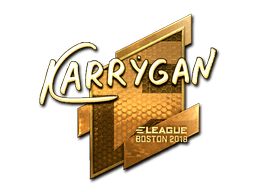 Naklejka | karrigan (złota) | Boston 2018