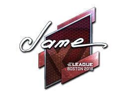 Naklejka | Jame (foliowana) | Boston 2018