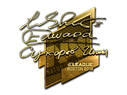 Naklejka | Edward (złota) | Boston 2018