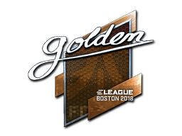 Naklejka | Golden (foliowana) | Boston 2018