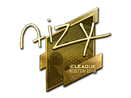 Naklejka | aizy (złota) | Boston 2018