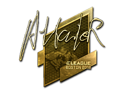 Naklejka | Attacker (złota) | Boston 2018