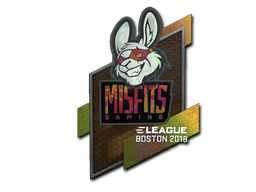 Naklejka | Misfits Gaming (holograficzna) | Boston 2018