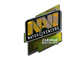 Naklejka | Natus Vincere (holograficzna) | Boston 2018
