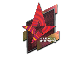 Naklejka | Astralis (holograficzna) | Boston 2018