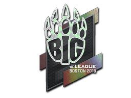 Naklejka | BIG (holograficzna) | Boston 2018