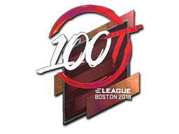 Naklejka | 100 Thieves (holograficzna) | Boston 2018