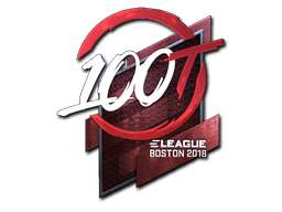 Naklejka | 100 Thieves (foliowana) | Boston 2018