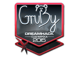 Naklejka | GruBy (foliowana) | Kluż-Napoka 2015
