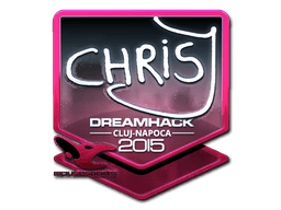 Naklejka | chrisJ (foliowana) | Kluż-Napoka 2015