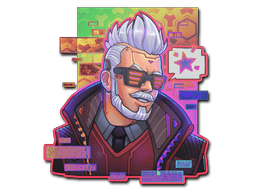 Naklejka | Cyber Romanow (holograficzna)