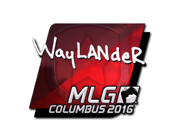 Naklejka | wayLander (foliowana) | MLG Columbus 2016