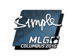 Naklejka | s1mple | MLG Columbus 2016