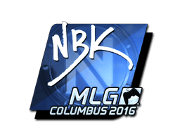 Naklejka | NBK- (foliowana) | MLG Columbus 2016