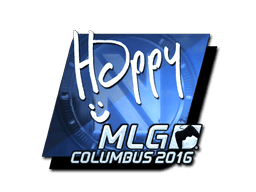 Naklejka | Happy (foliowana) | MLG Columbus 2016