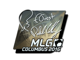 Naklejka | f0rest (foliowana) | MLG Columbus 2016