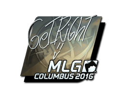 Naklejka | GeT_RiGhT (foliowana) | MLG Columbus 2016