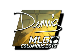Naklejka | dennis (foliowana) | MLG Columbus 2016