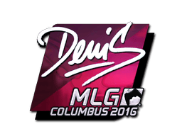 Naklejka | denis (foliowana) | MLG Columbus 2016
