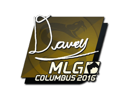 Naklejka | DAVEY | MLG Columbus 2016