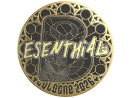 Sticker | esenthial (Gold) | Cologne 2026