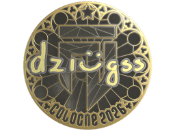 Sticker | dziugss (Gold) | Cologne 2026