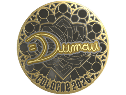 Sticker | dumau (Gold) | Cologne 2026