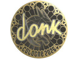 Sticker | donk (Gold) | Cologne 2026