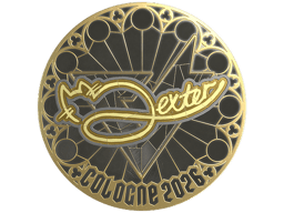 Sticker | dexter (Gold) | Cologne 2026