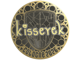 Sticker | kisserek (Gold) | Cologne 2026