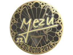 Sticker | mezii (Gold) | Cologne 2026