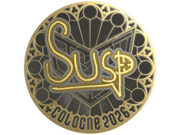 Sticker | susp (Gold) | Cologne 2026