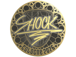 Sticker | SHOCK (Gold) | Cologne 2026