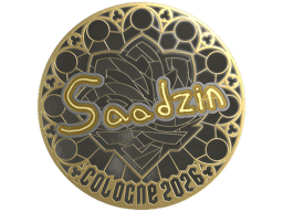 Sticker | saadzin (Gold) | Cologne 2026