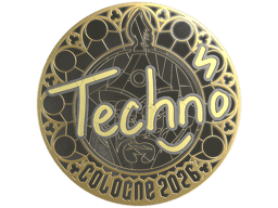 Sticker | Techno4K (Gold) | Cologne 2026