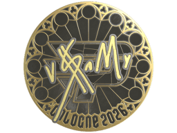 Sticker | v$m (Gold) | Cologne 2026