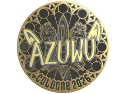 Sticker | AZUWU (Gold) | Cologne 2026