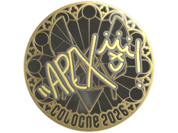 Sticker | apEX (Gold) | Cologne 2026