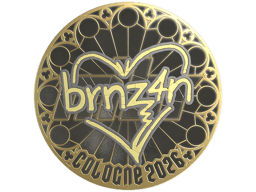 Sticker | brnz4n (Gold) | Cologne 2026