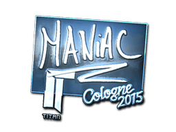 Naklejka | Maniac (foliowana) | Kolonia 2015