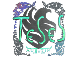 Naklejka | TeSeS (holograficzna) | Austin 2025