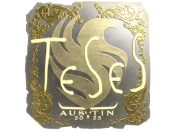 Naklejka | TeSeS (złota) | Austin 2025