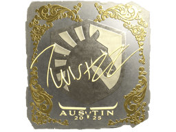 Naklejka | Twistzz (złota) | Austin 2025