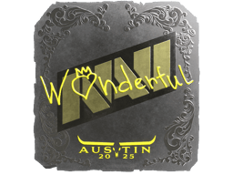 Naklejka | w0nderful (foliowana) | Austin 2025